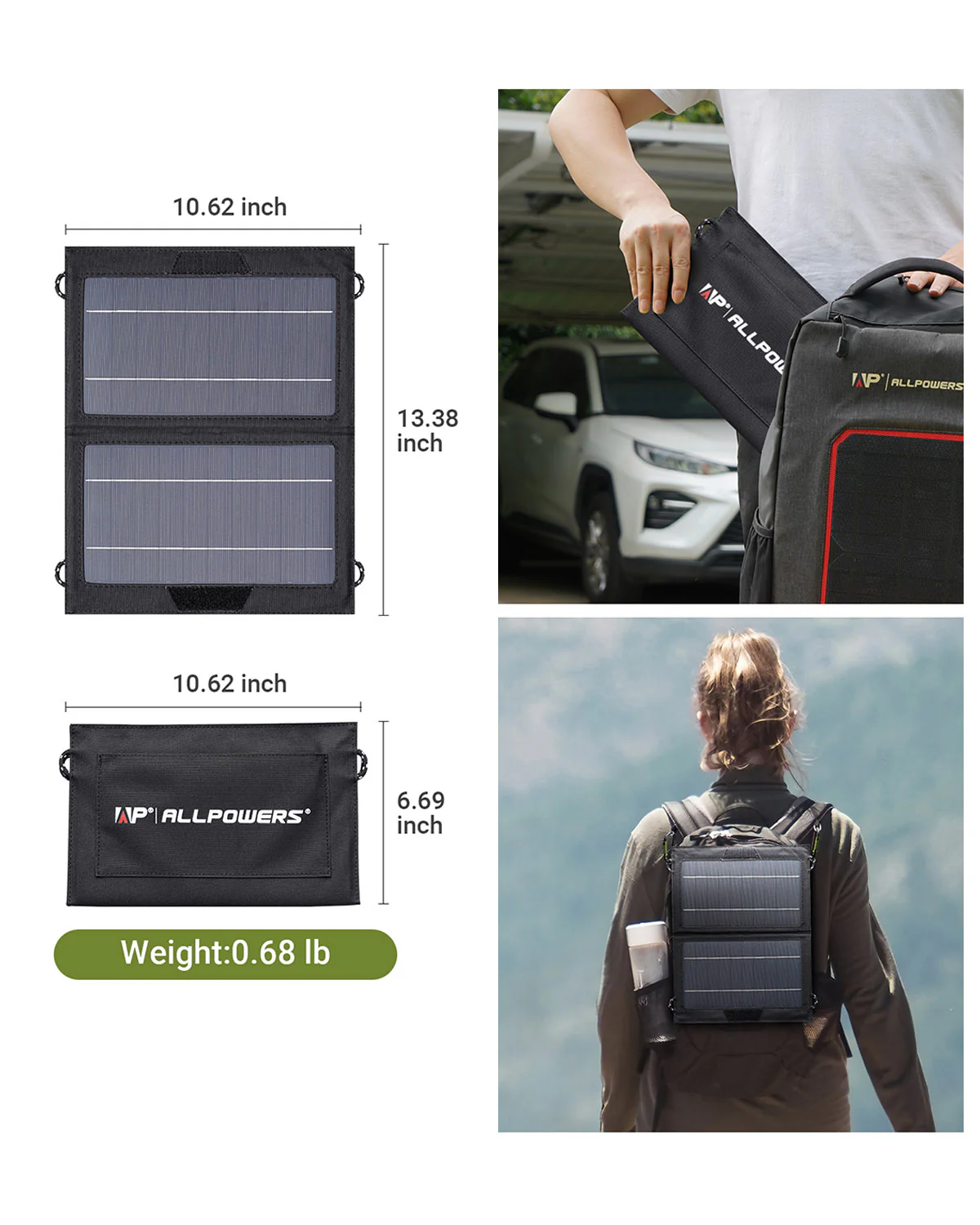 ALLPOWERS 5V 10W Tragbares Solarpanel - Image 7