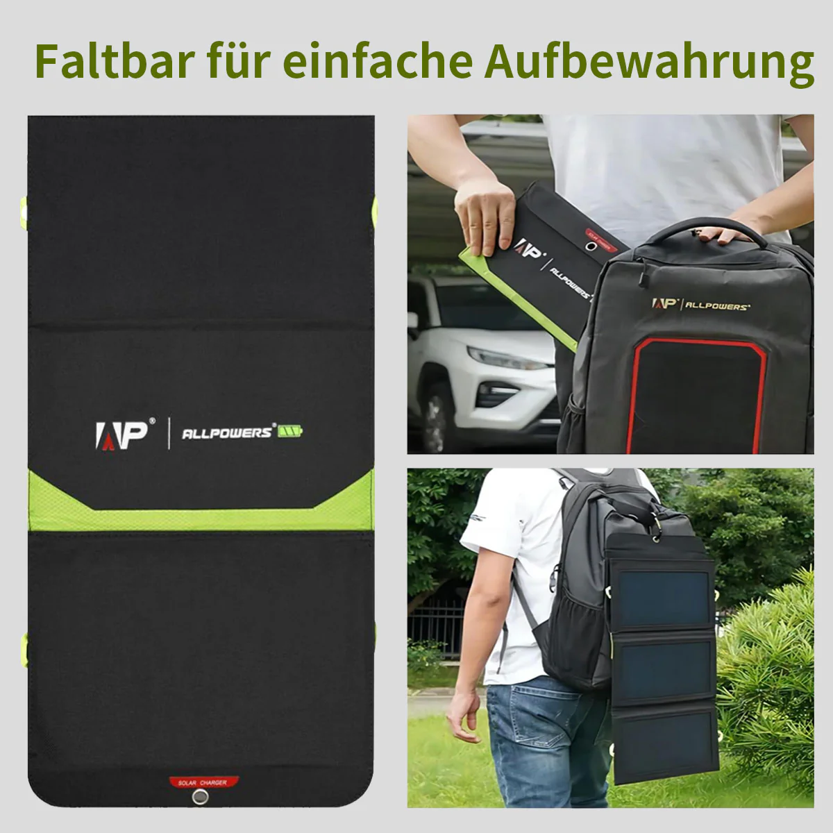 ALLPOWERS 5V 21W Solarpanel eingebaute 10000mAh Batterie SP002 - Image 6