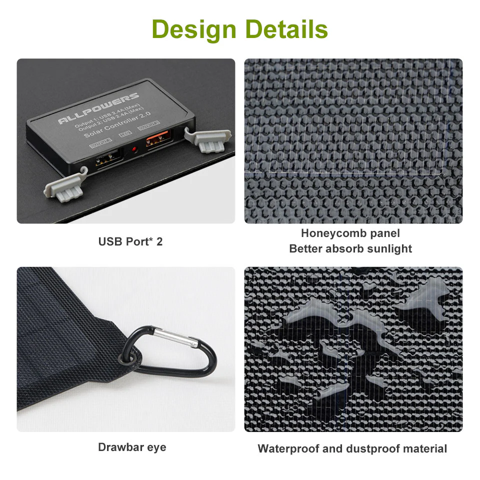 ALLPOWERS 5V 21W Solarpanel SP004 - Image 14