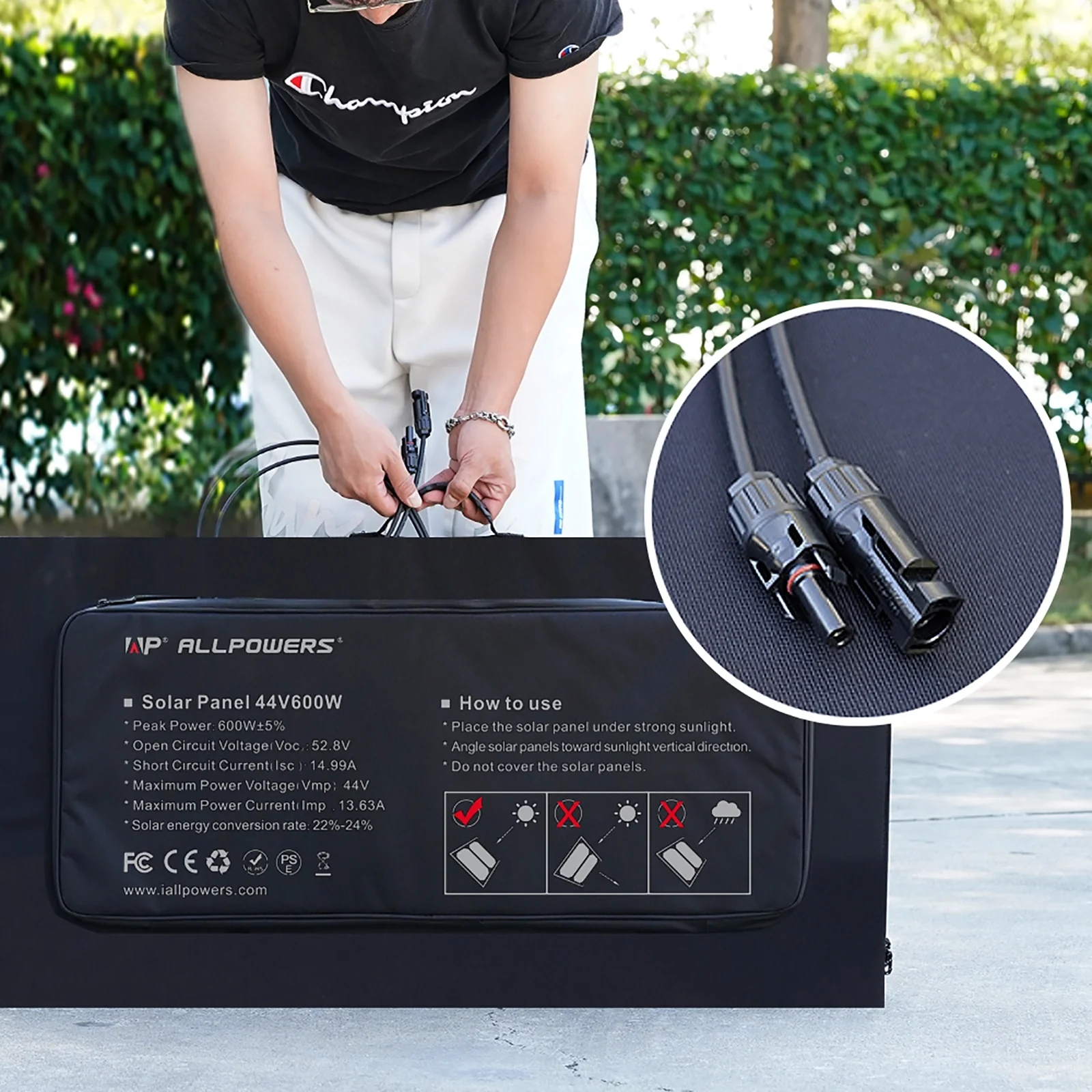 ALLPOWERS 600W Faltbares Solarpanel SP039 - Image 3
