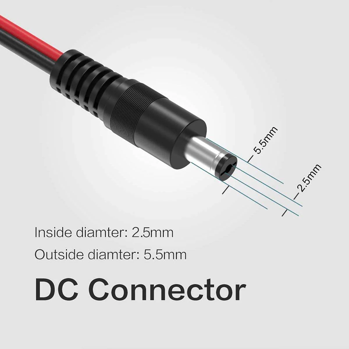 ALLPOWERS Solar-PV-Verbindungskabel Anderson zu DC5525, 1,5 m, 16 AWG (5.5mm x 2.5mm) - Image 3