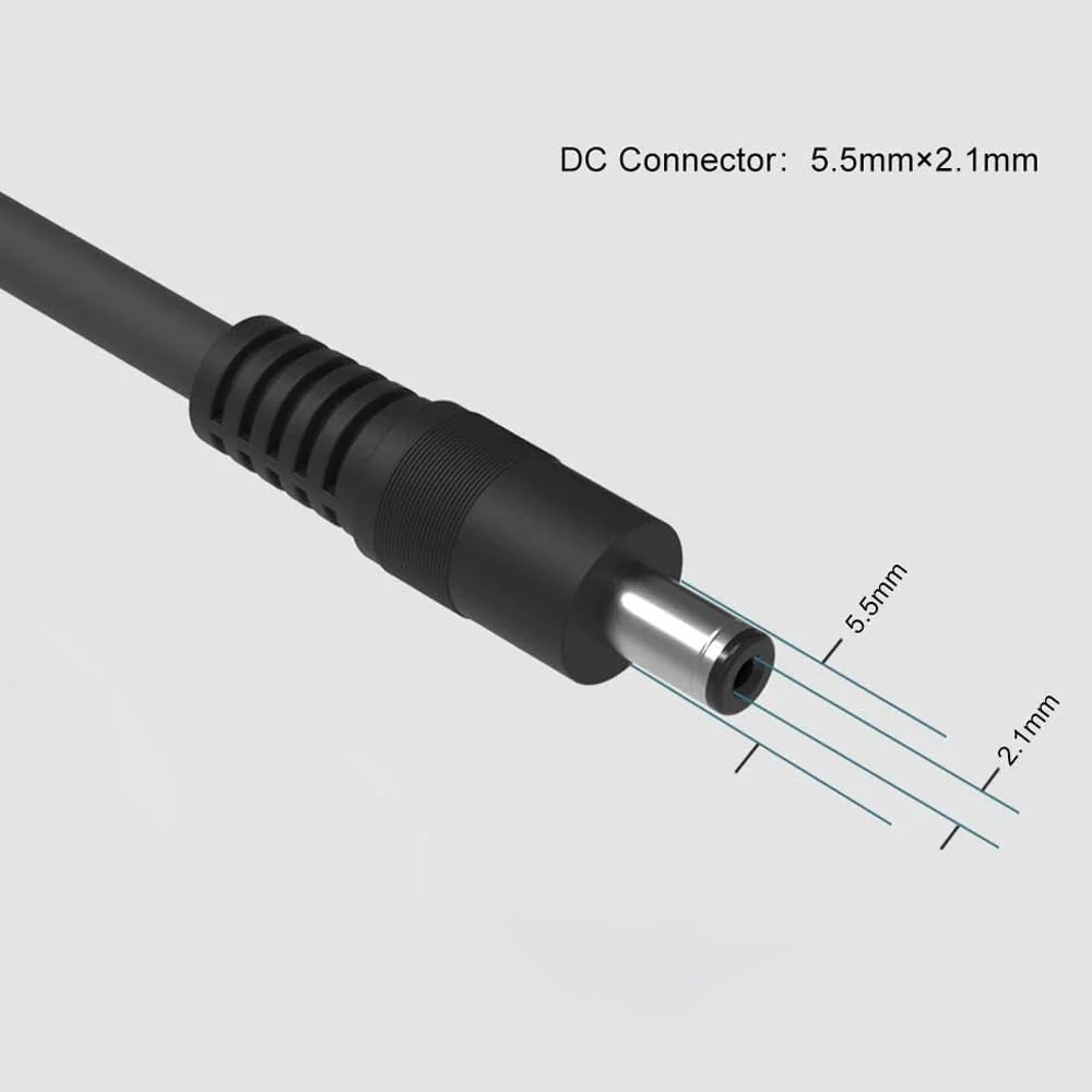 ALLPOWERS Solar-PV-Verlängerungskabel mit DC5521 Stecker 1,5 m, 16 AWG - Image 3
