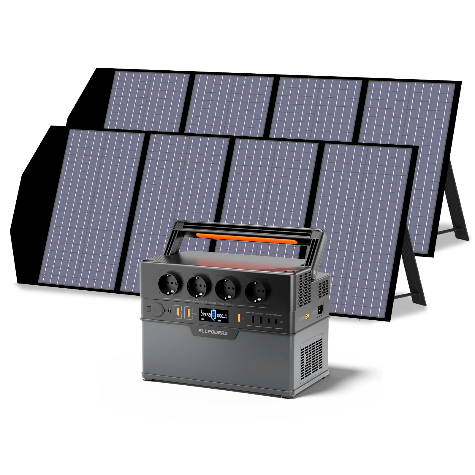 ALLPOWERS S1500 Plus Mit 140W SolarPanel | 1500W Solargenerator - Image 2