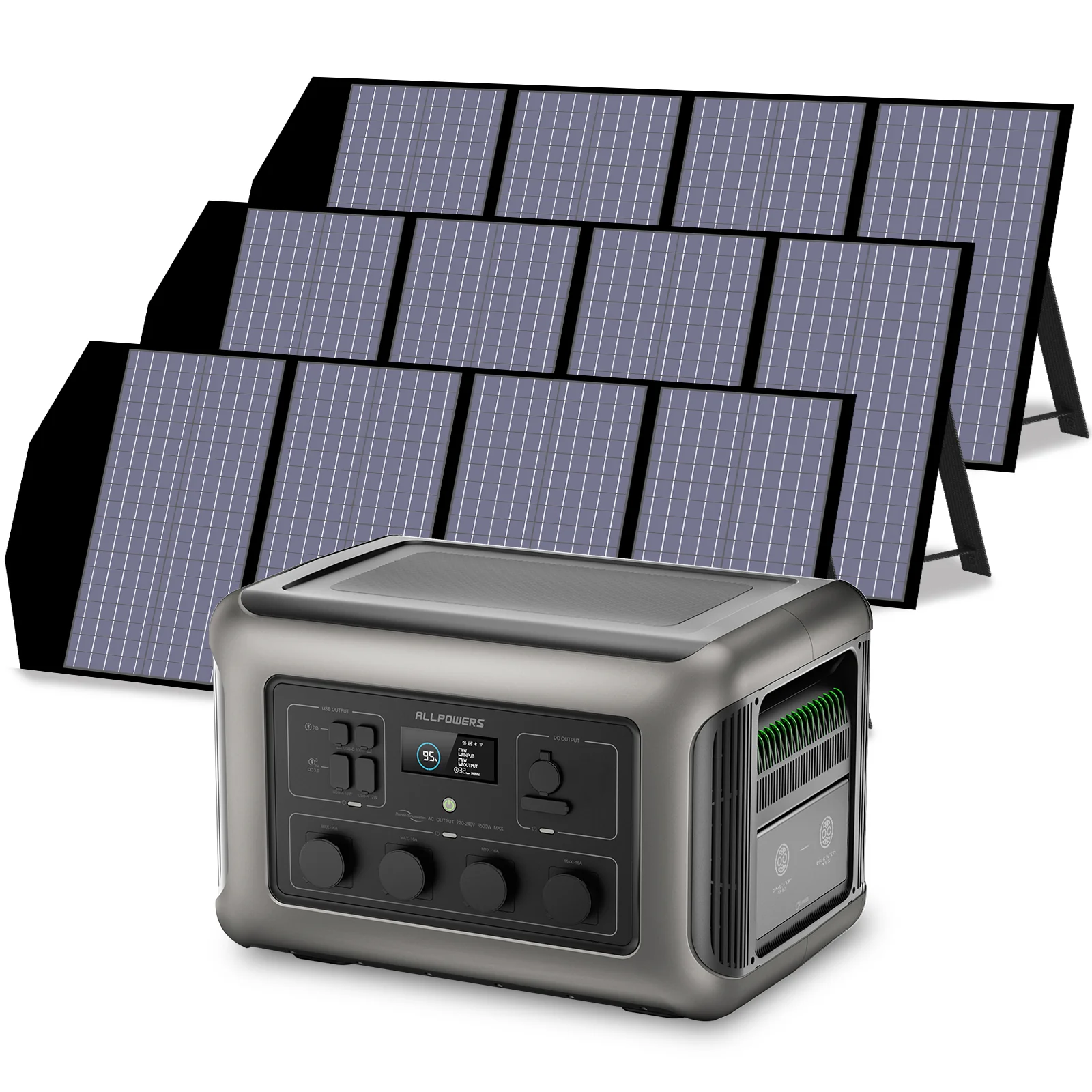 ALLPOWERS 3500W Solargenerator R3500 Mit 140W Solarpanel - Image 3