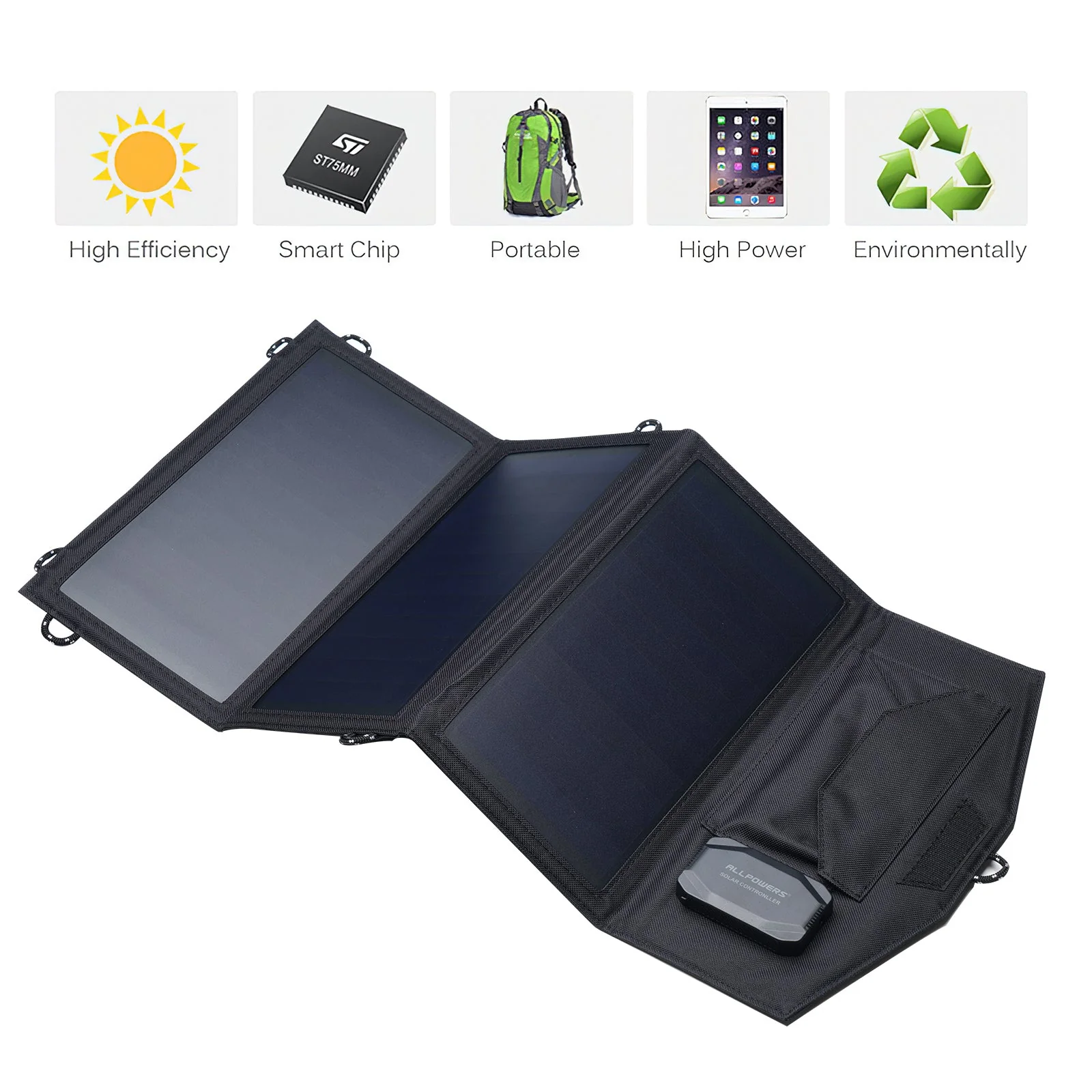 ALLPOWERS SP18 18V 21W Solarpanel - Image 5