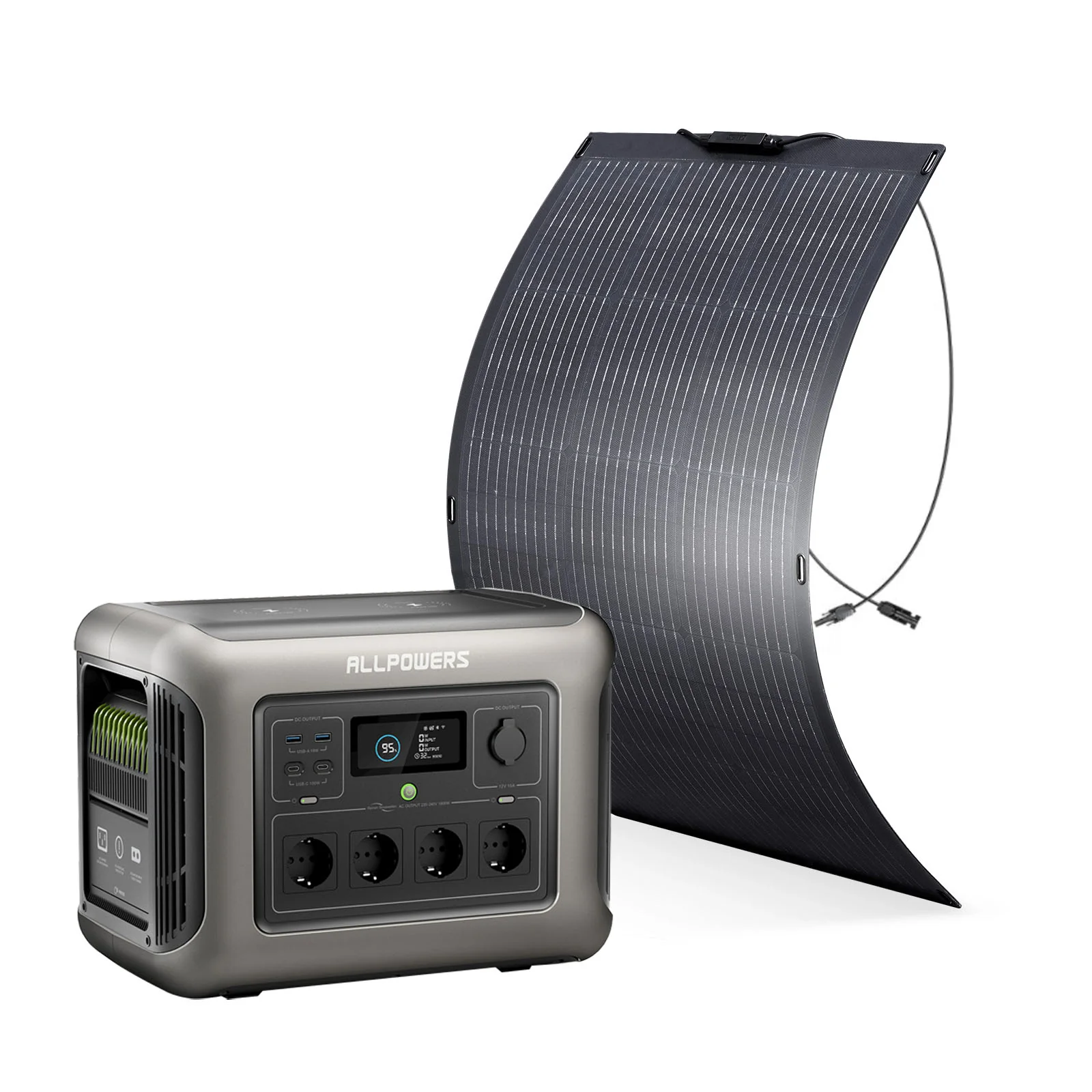 ALLPOWERS R1500 Mit 100W Solarpanel | 1800W Solargenerator - Image 2