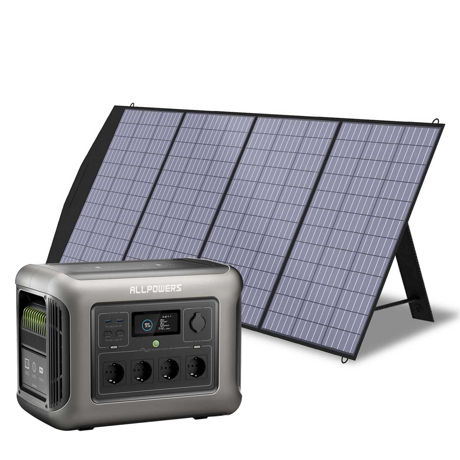 ALLPOWERS R1500 Mit 200W Solarpanel | 1800W Solargenerator - Image 3