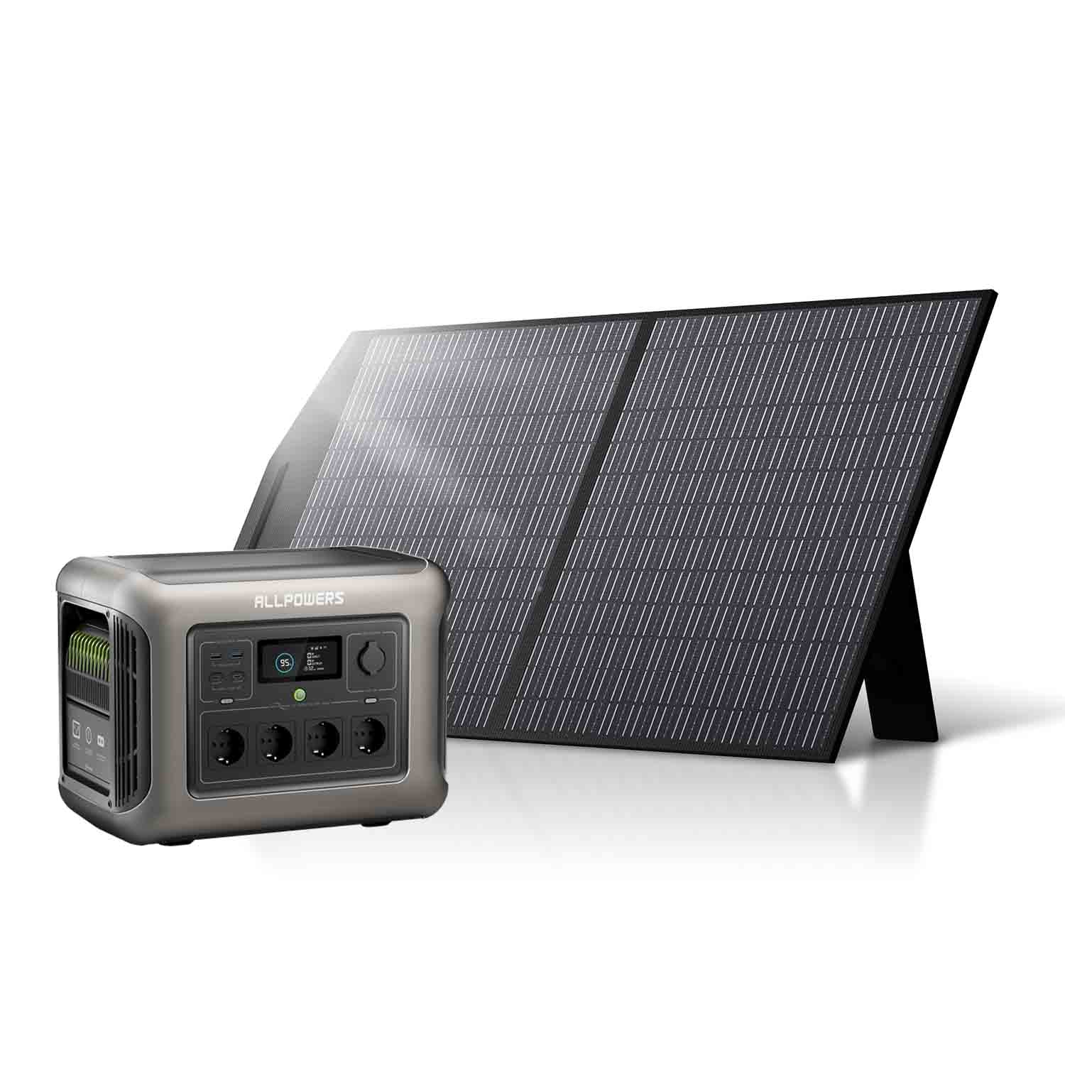 ALLPOWERS R1500 Lite Mit 100W Solarpanel | 1600W Solargenerator-Kit - Image 3
