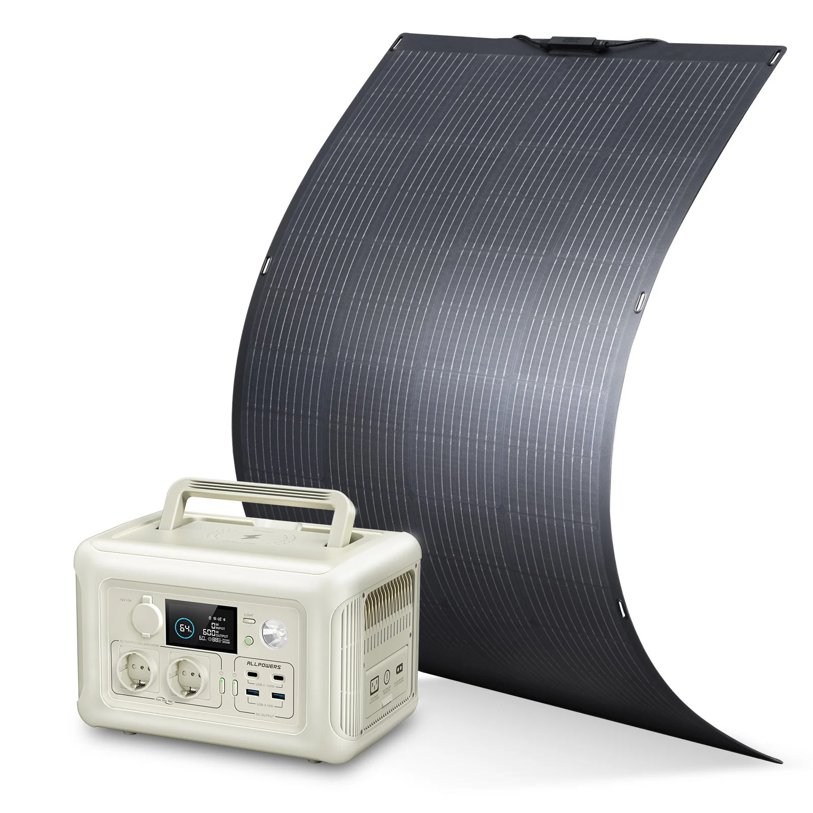 ALLPOWERS 600W Solargenerator R600 Mit 200W Solarpanel - Image 6