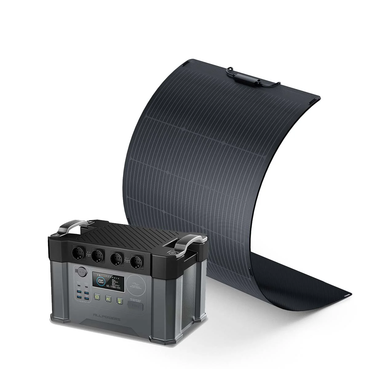 ALLPOWERS S2000 Pro Mit 100W SolarPanel | 2400W Solargenerator - Image 2