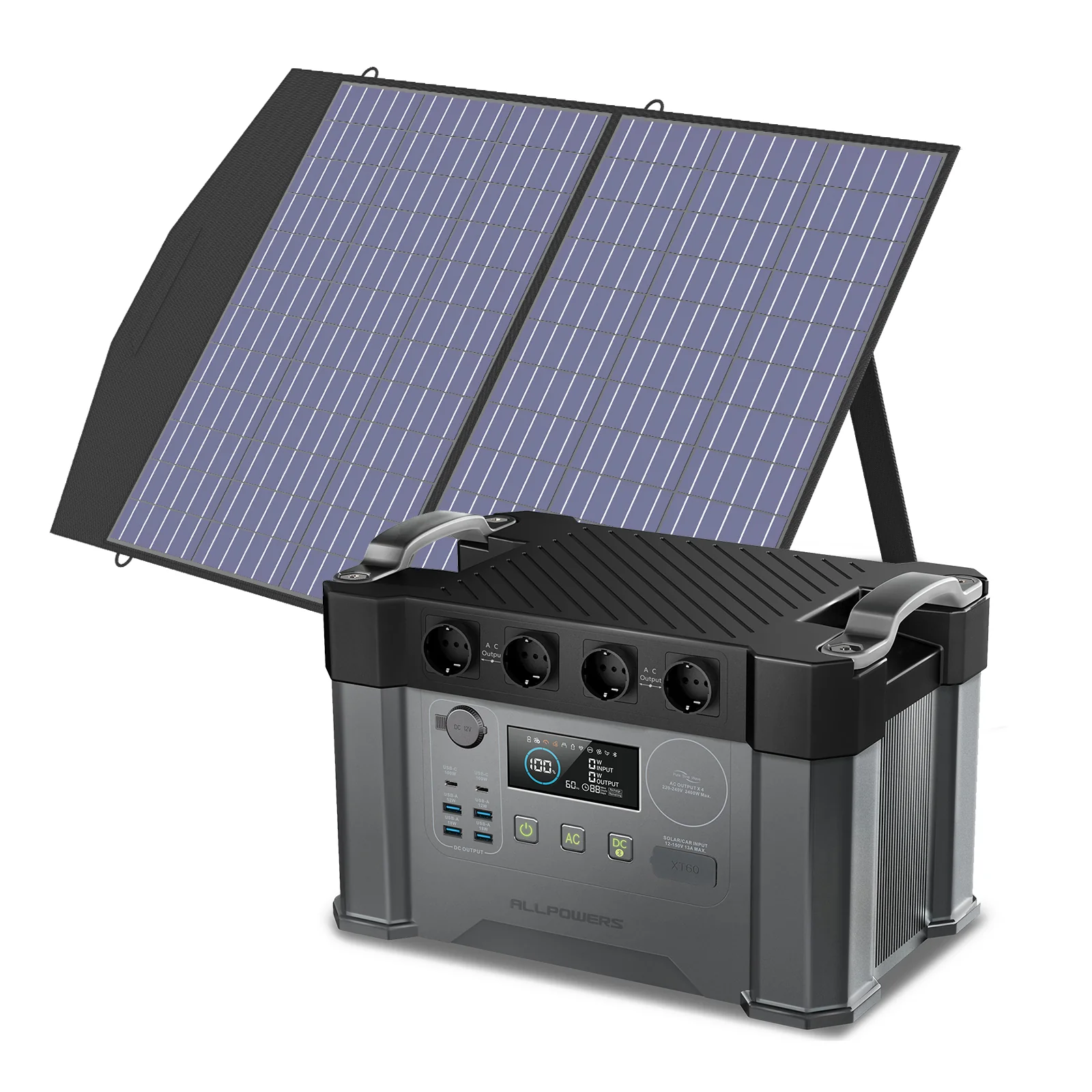 ALLPOWERS S2000 Pro Mit 100W SolarPanel | 2400W Solargenerator - Image 3