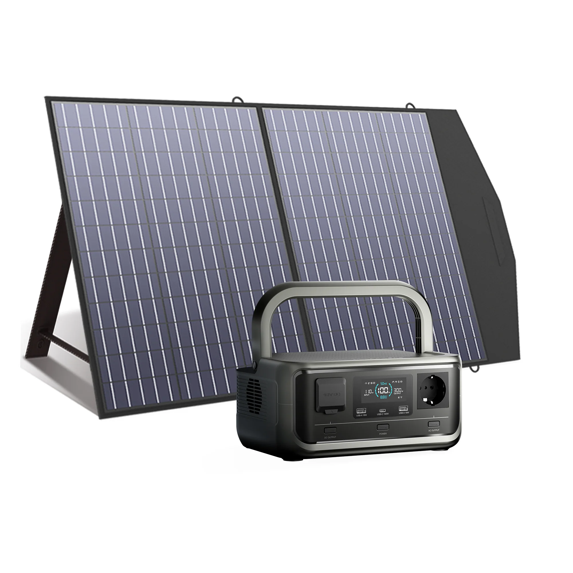 ALLPOWERS VOLIX P300 Mit 100W Solarpanel | 300W Solargenerator - Image 3
